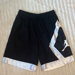 Jordan Black Shorts with Silver Highlights